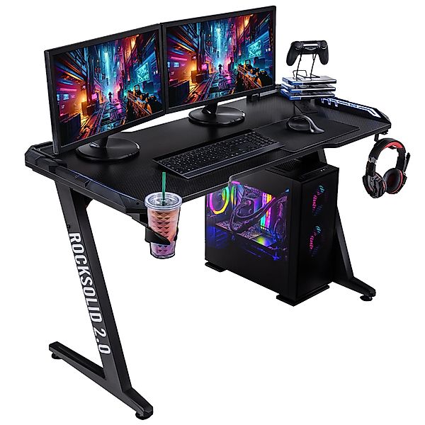 ELITE Gaming Gamingtisch Rocksolid Gamer Schreibtisch günstig online kaufen