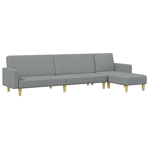 vidaXL Sofa 2-tlg. Sofagarnitur Hellgrau Stoff günstig online kaufen