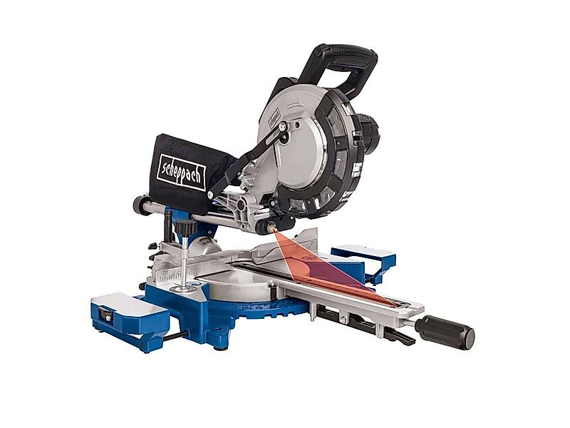 Scheppach Zug-, Kapp- und Gehrungssäge HM216, + 2. Sägeblatt günstig online kaufen