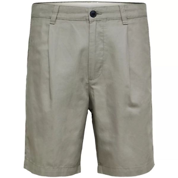 Selected  Shorts Comfort-Jones Linen - Vetiver günstig online kaufen