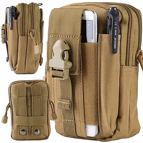 LA CUTE Bauchtasche Militär-Hüfttasche braun, kompakt, günstig online kaufen