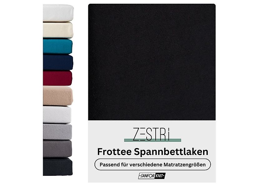 Zestri Spannbettlaken Frottee Bettlaken für Matratzen Boxspringbett Wasserb günstig online kaufen