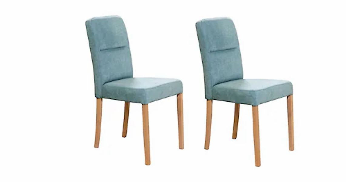 Home affaire 4-Fußstuhl »Laros«, (Set), Microfaser, Massivholzgestell günstig online kaufen
