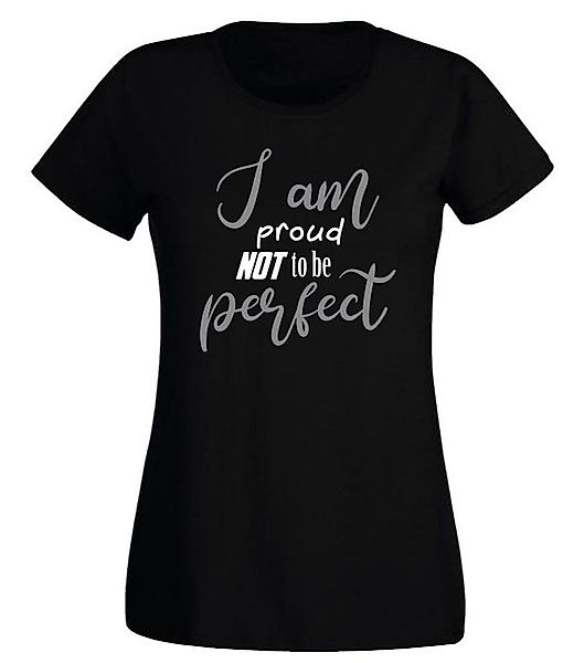 G-graphics T-Shirt Damen T-Shirt - I am proud not to be perfect mit trendig günstig online kaufen