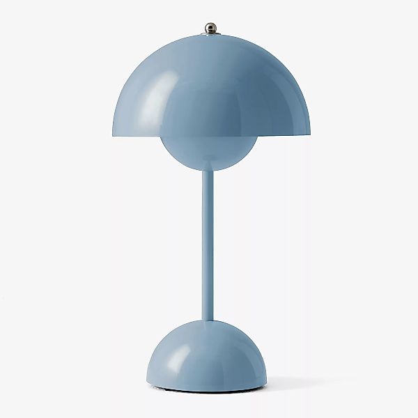 &Tradition - Flowerpot VP9 LED Tischleuchte mit Akku glänzend - hellblau NC günstig online kaufen