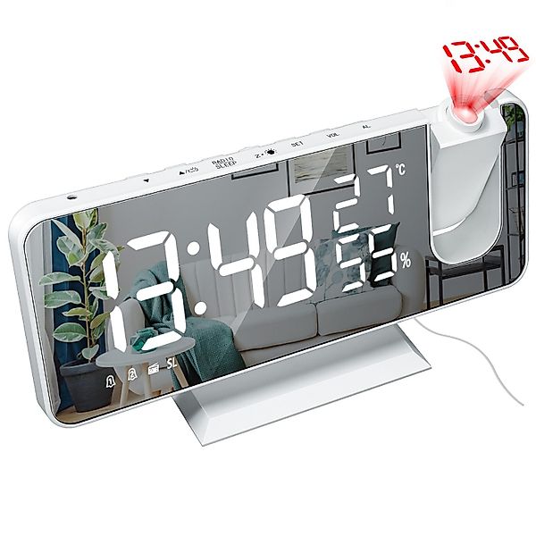 MODFU Projektionswecker Digital Wecker Radiowecker Digitalwecker günstig online kaufen