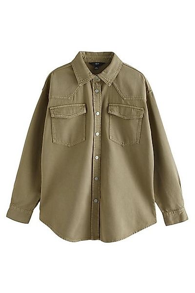 Next Jeanshemd Enge Jeansbluse im Westernstil 100 % Baumwolle (1-tlg) günstig online kaufen
