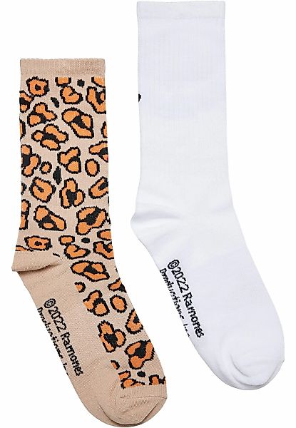 Merchcode Basicsocken "Merchcode Accessoires Ramones Leo Socks 2-Pack", (1 günstig online kaufen