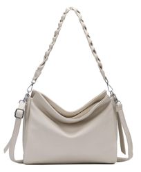 ITALYSHOP24 Schultertasche Damen Tasche Shopper FLECHTOPTIK günstig online kaufen
