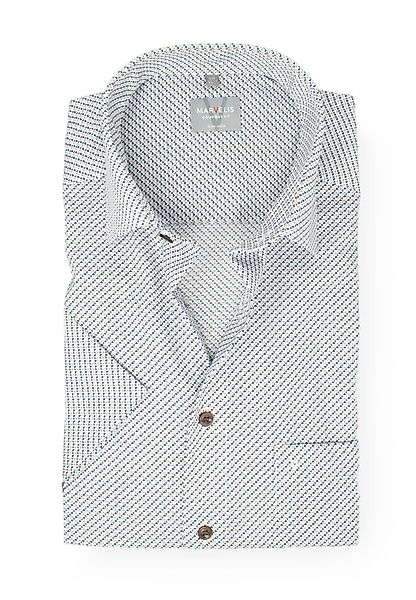 MARVELIS Kurzarmhemd Comfort Fit bequeme Schnittführung günstig online kaufen