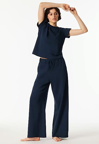 Schiesser Pyjamahose "Mix + Relax" seitliche Taschen, weites Bein, Baumwoll günstig online kaufen