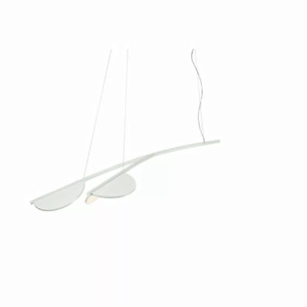 Pendelleuchte Almendra Organic S2 Y Short metall weiß / LED - L 132,58 cm / günstig online kaufen