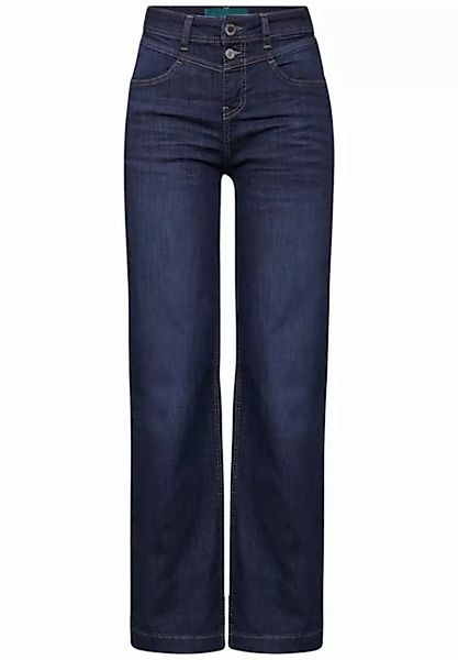STREET ONE High-waist-Jeans mit Doppel-Knopfverschluss günstig online kaufen
