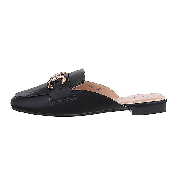 Ital-Design Damen Mules Freizeit Pantolette Blockabsatz günstig online kaufen