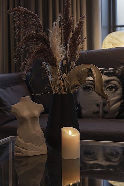KONSTSMIDE LED-Kerze, LED Echtwachskerze cremeweiß, mit 3D Flamme und gesch günstig online kaufen