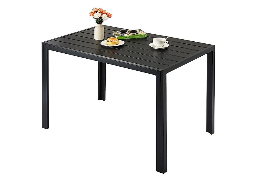 TLGREEN Gartentisch 110x70cm WPC Balkontisch,Rechteckiger Terrassentisch, E günstig online kaufen