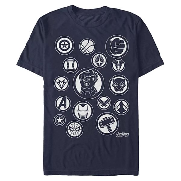 Marvel - Avengers Infinity War - Gruppe Avengers Symbol - Männer T-Shirt günstig online kaufen