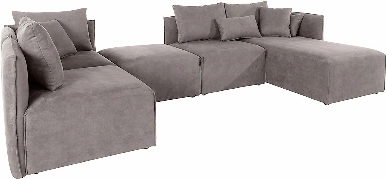 OTTO home Wohnlandschaft "Nöre U-Form" 5 Teile, in vielen Bezugsqualitäten günstig online kaufen