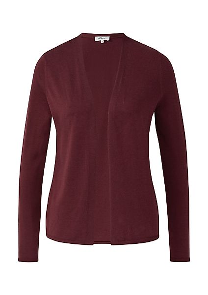 s.Oliver Cardigan Strickjacke Feinstrickjacke mit Rollkante günstig online kaufen