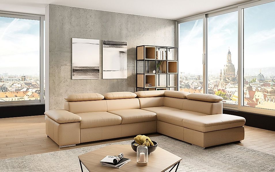 sit&more Ecksofa "Valantine L-Form, B: 286 cm" mit Arm- & Kopfteilverstellu günstig online kaufen