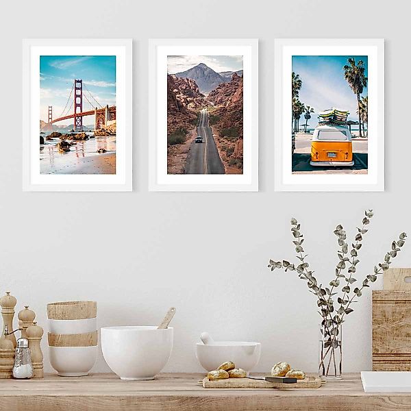 PHOTOLINI Bilderrahmen 3er Set, stabiles MDF-Holz, günstig online kaufen