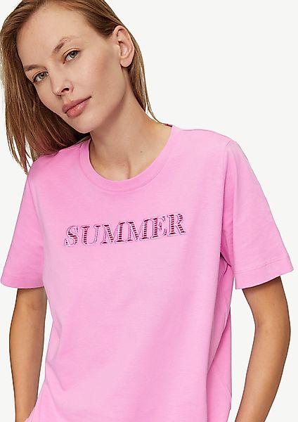 s.Oliver Kurzarmshirt Relaxed Fit-Shirt mit Schriftprint günstig online kaufen