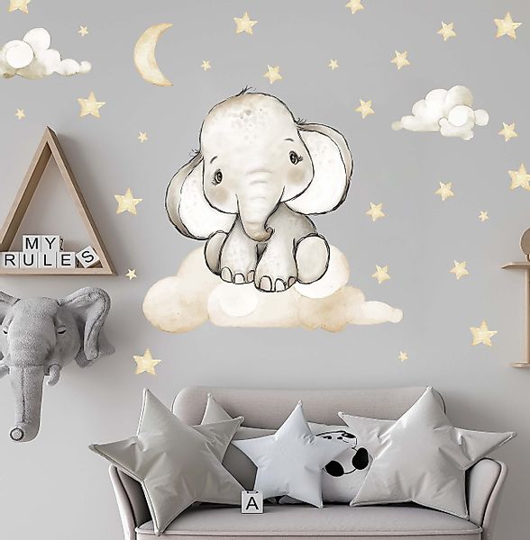 WANDKIND Wandtattoo Elefant auf der Wolke günstig online kaufen