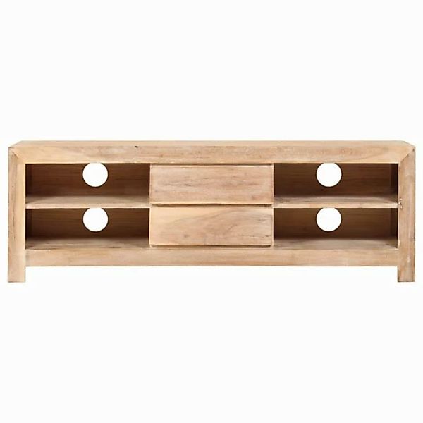 Tv-schrank Akazienholz Massiv 120 X 30 X 40 Cm Hellbraun günstig online kaufen