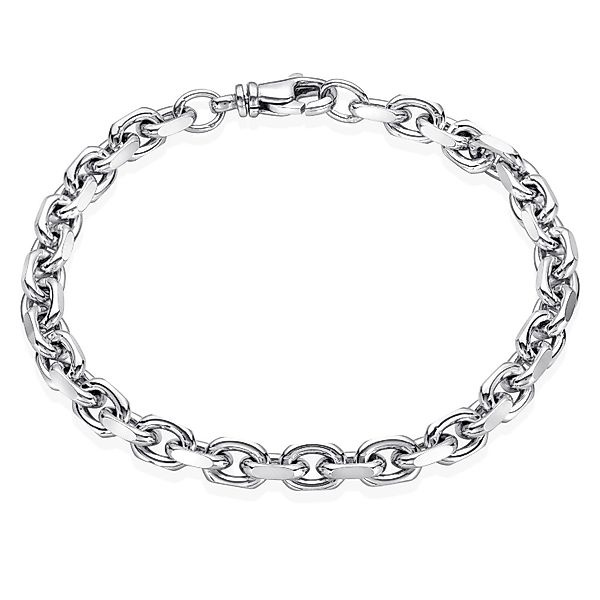 Materia Armband Herren Silber Ankerkette diamantiert günstig online kaufen