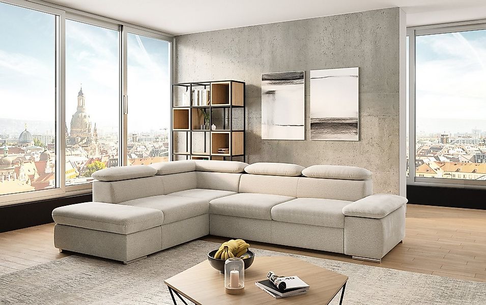 sit&more Ecksofa "Valantine L-Form, B: 286 cm" mit Arm- & Kopfteilverstellu günstig online kaufen