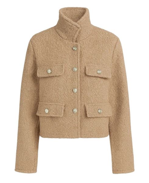 Mississhop Kurzjacke Elegante Übergangsjacke in Teddy-Optik, günstig online kaufen