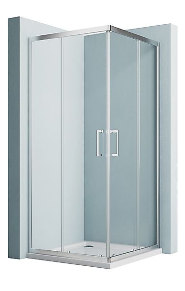 Hopibath Eckdusche Duschkabine 80x80 Eckeinstieg Schiebetür günstig online kaufen