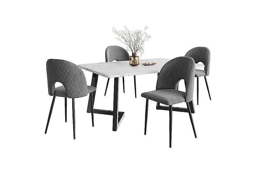 HAUSS SPOLE Essgruppe Essgruppe mit Esstisch und Stühle Küchen Esstisch Set günstig online kaufen