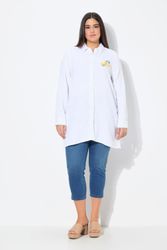 Ulla Popken Hemdbluse Bluse A-Linie Musselin günstig online kaufen