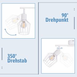 Nettlife LED Deckenspots Schwarz Weiß E14 günstig online kaufen