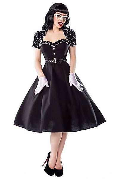Atixo A-Linien-Kleid 50er Jahre Pin Up Rockabilly Kleid mit Bolero Retrokle günstig online kaufen