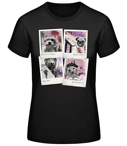 Hunde Polaroids · Frauen Basic T-Shirt günstig online kaufen