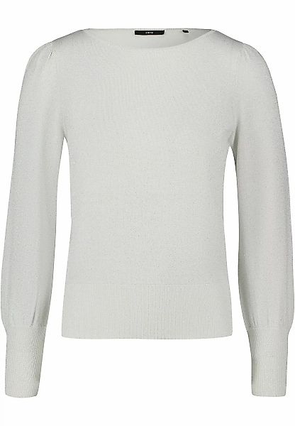 Zero Strickpullover "zero Pullover mit Glitzerfaden", drapiert /gerafft günstig online kaufen