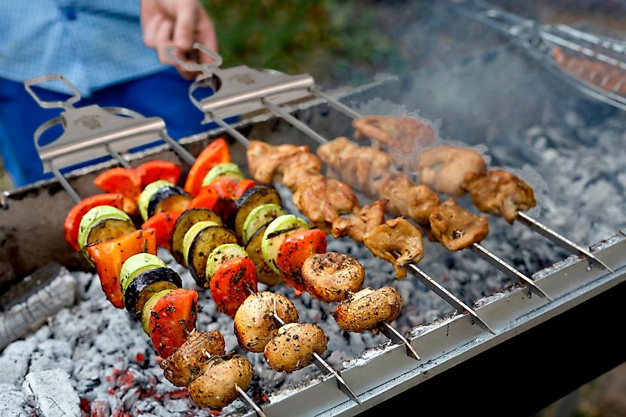 Jim Beam BBQ Grillspieß, 2 Stk. mit je 3 Zacken günstig online kaufen