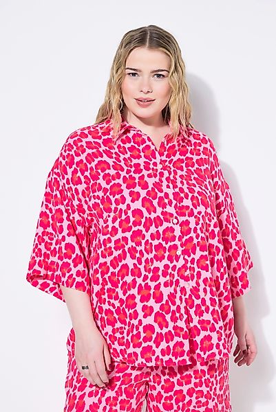 Studio Untold Hemdbluse Musselin-Bluse oversized Color-Leo günstig online kaufen