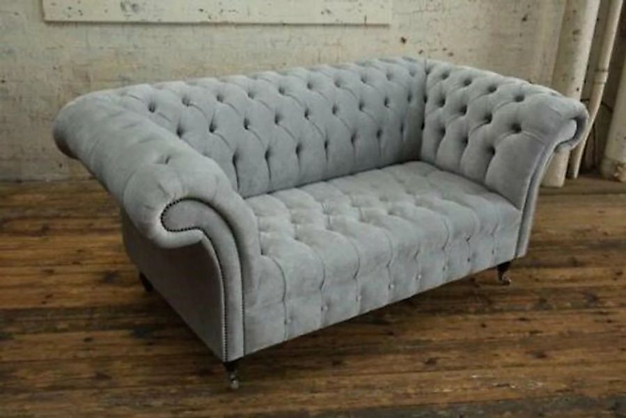 JVmoebel Sofa 2 Sitzer Chesterfield Sofas Design Luxus Sofas Textil günstig online kaufen
