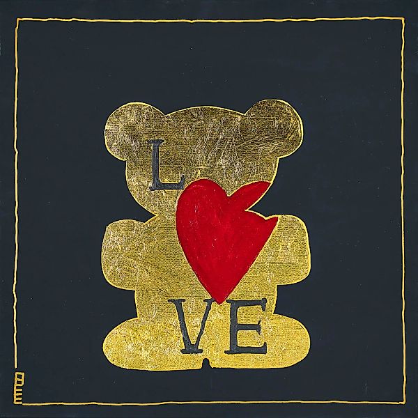 queence Leinwandbild »Bears Love«, Bär, (1 St.) günstig online kaufen