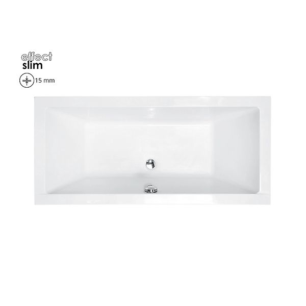 Bad Land Badewanne Rechteck QUADRO SLIM 165x75 Mit Styroporverkleidung Abla günstig online kaufen