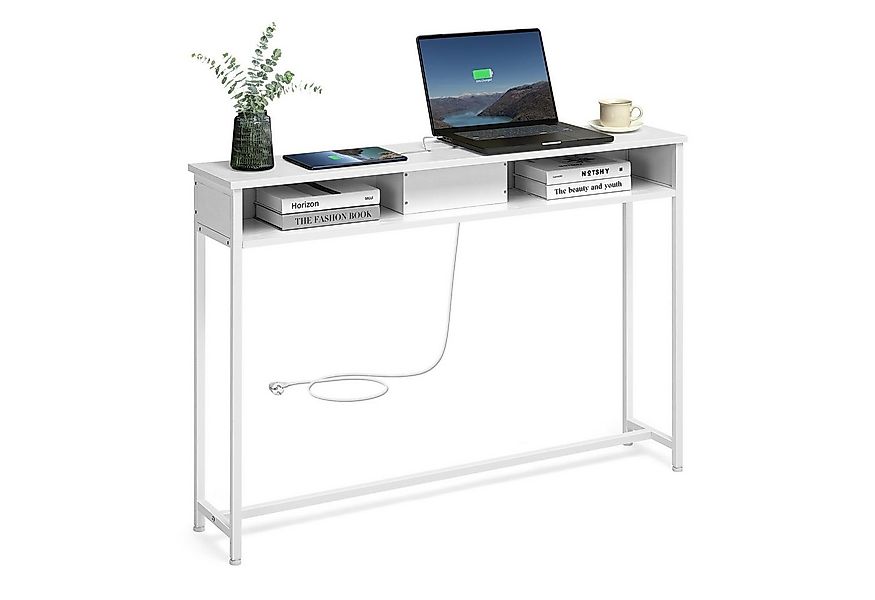 VASAGLE Konsolentisch, Beistelltisch mit 2 Fächern, schmal günstig online kaufen