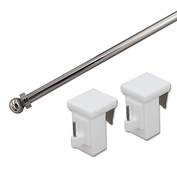 dekondo Gardinenstange Vaganz, ausziehbar, Fensterhaken klemmbar, günstig online kaufen