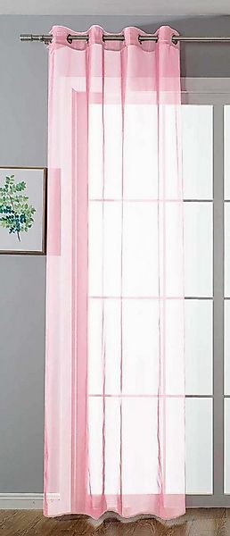 Gardinenbox Gardine (1 St), Ösen, transparent, Voile, Store Bleibandabschlu günstig online kaufen