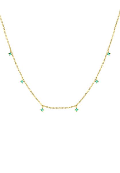 Hey Happiness Silberkette Kristall Anhänger, 18K günstig online kaufen