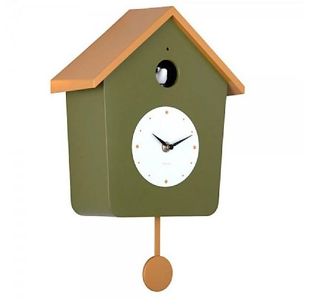 Karlsson Uhr Kuckucksuhr Wall Clock Cuckoo Light Grün Ocker günstig online kaufen