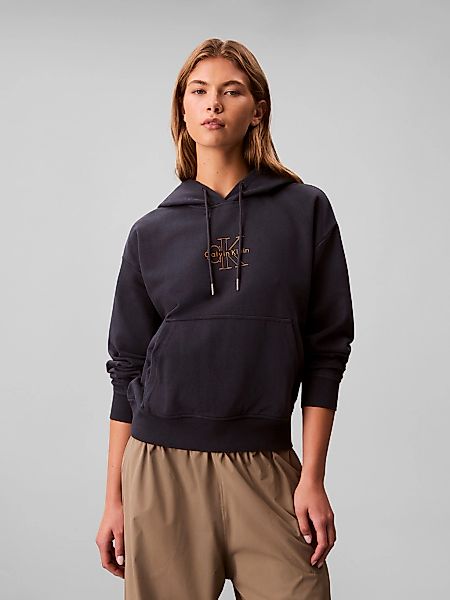 Calvin Klein Jeans Sweatshirt Kapuze mit Kordelzug, regular fit, Logodruck günstig online kaufen