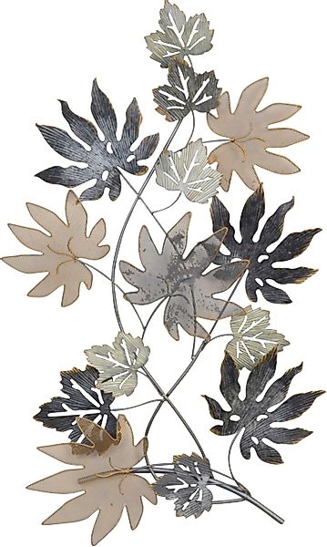 HOFMANN LIVING AND MORE Wanddekoobjekt "Wanddekoration" Zweig mit Blättern, günstig online kaufen